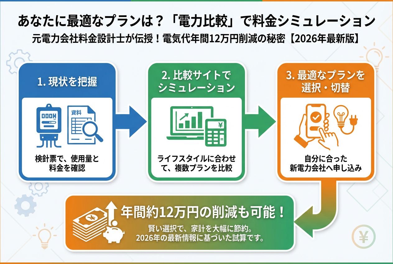 新電力 あなたに最適なプランは?「電力比較」で料金シミュレーション