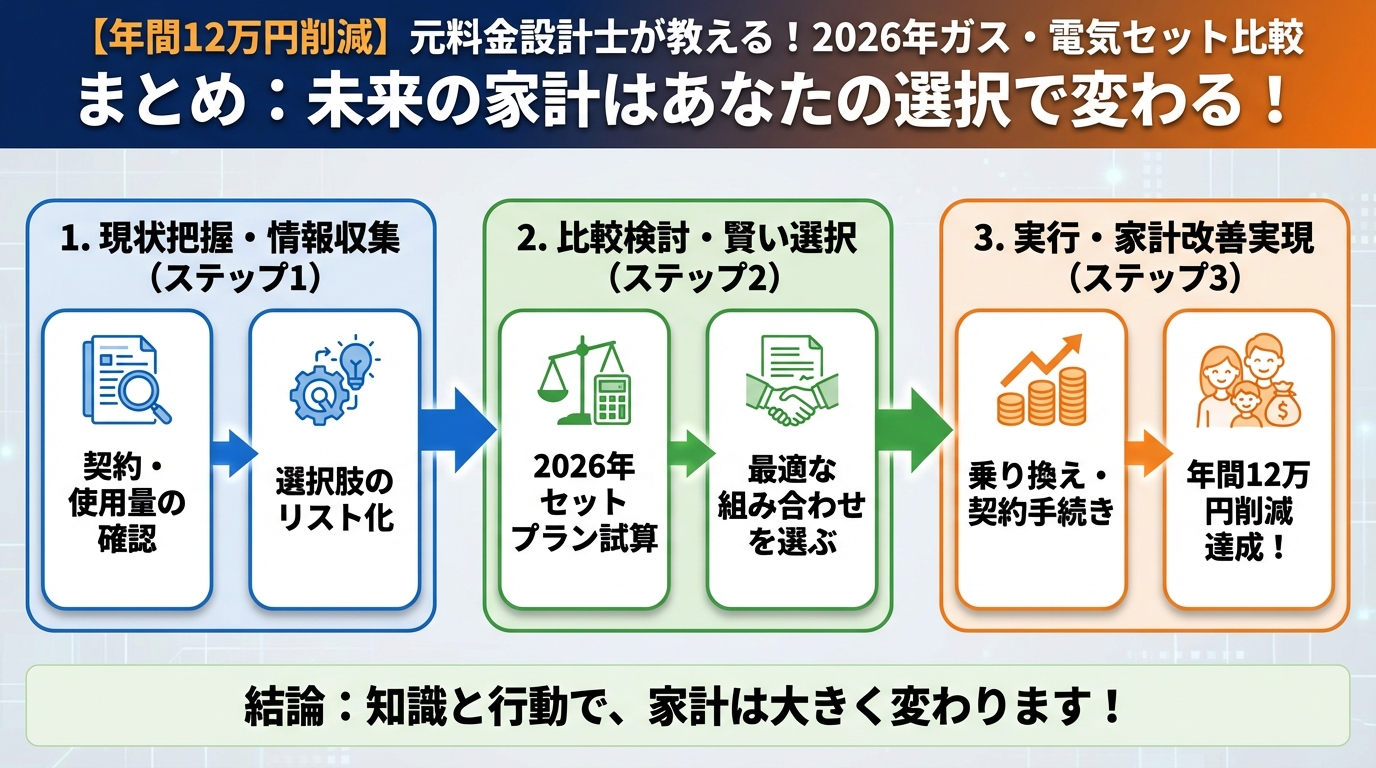 ガス比較 まとめ:未来の家計はあなたの選択で変わる!