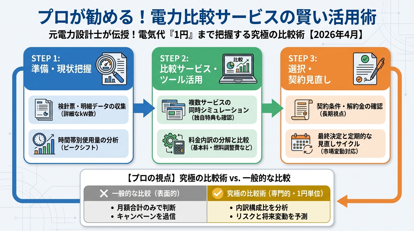 電力比較 プロが勧める！電力比較サービスの賢い活用術