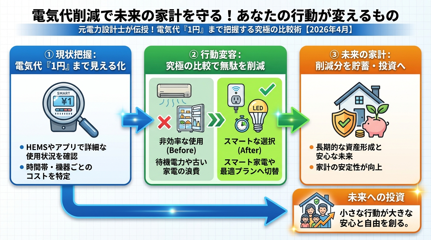 電力比較 電気代削減で未来の家計を守る！あなたの行動が変えるもの