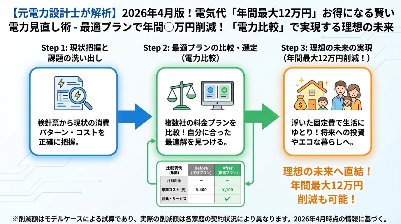 節約 最適プランで年間〇万円削減！「電力比較」で実現する理想の未来