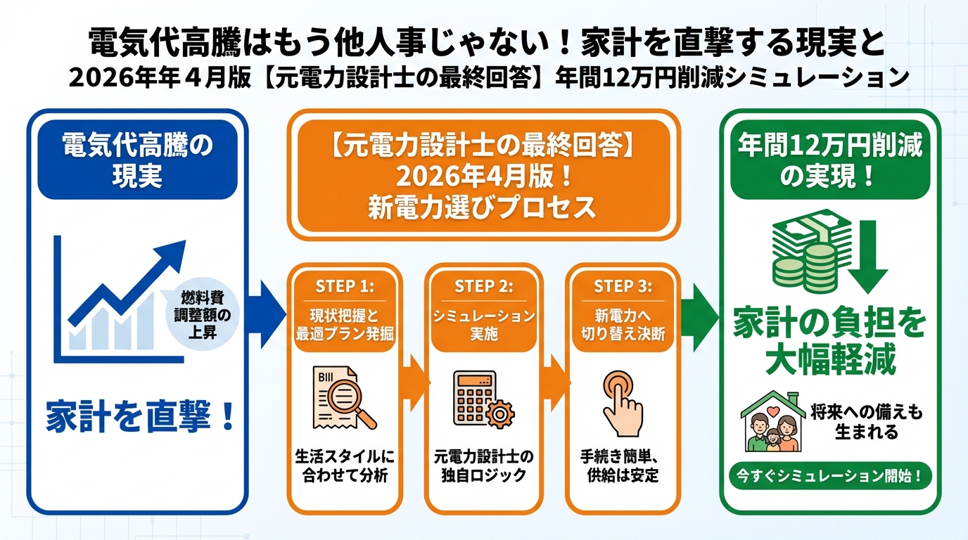 新電力 電気代高騰はもう他人事じゃない!家計を直撃する現実