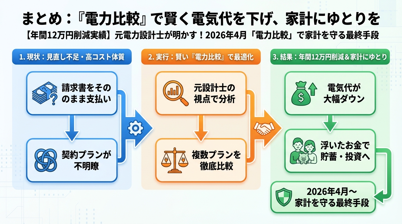 新電力 まとめ：『電力比較』で賢く電気代を下げ、家計にゆとりを