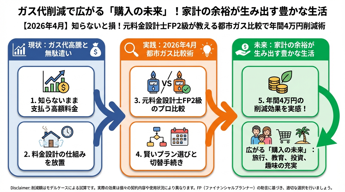 ガス比較 ガス代削減で広がる「購入の未来」！家計の余裕が生み出す豊かな生活