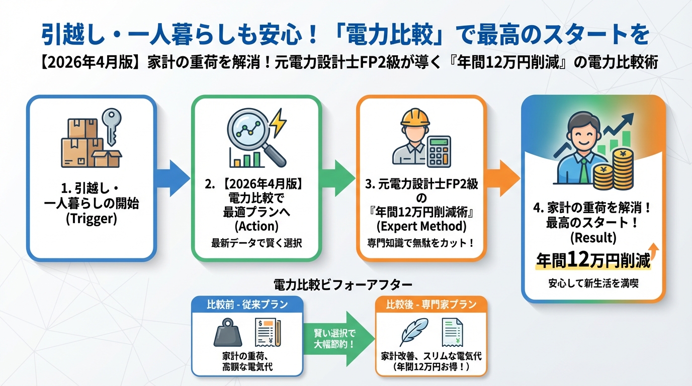 電力比較 引越し・一人暮らしも安心!「電力比較」で最高のスタートを
