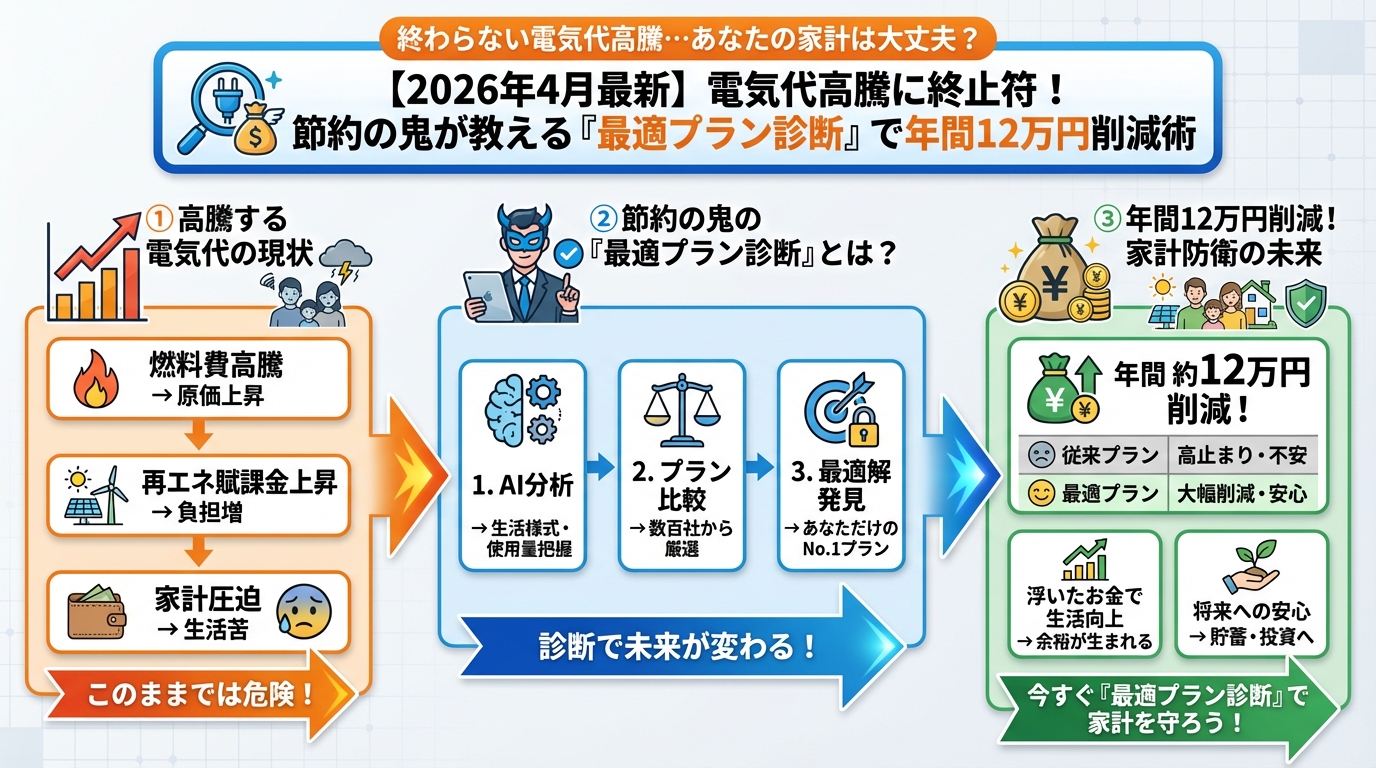節約 終わらない電気代高騰…あなたの家計は大丈夫？