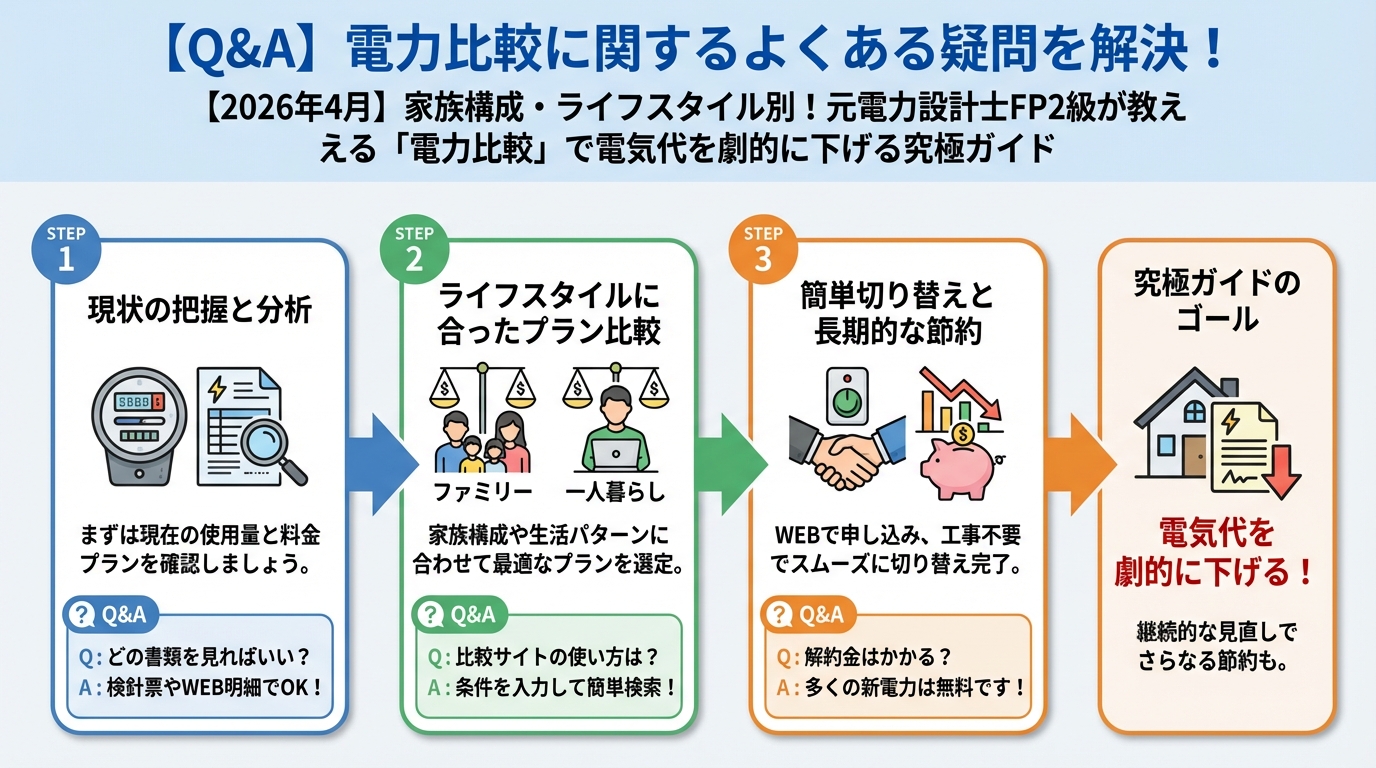 電力比較 【Q&A】電力比較に関するよくある疑問を解決!