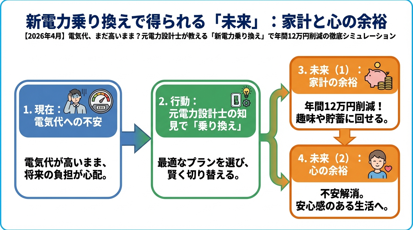 節約 新電力乗り換えで得られる「未来」：家計と心の余裕