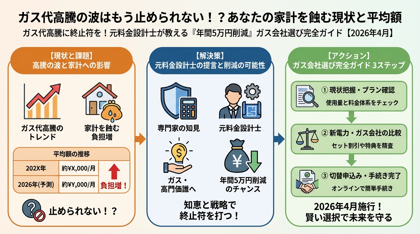 ガス比較 ガス代高騰の波はもう止められない!?あなたの家計を蝕む現状と平均額