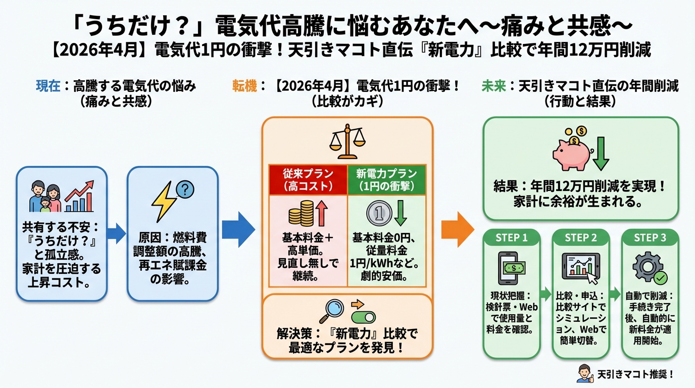 新電力 「うちだけ?」電気代高騰に悩むあなたへ~痛みと共感~