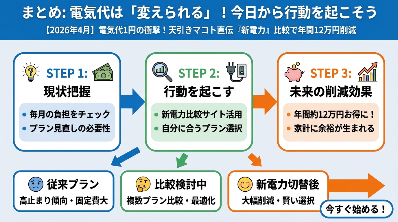 新電力 まとめ: 電気代は「変えられる」!今日から行動を起こそう