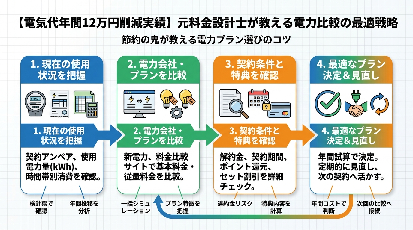 電力比較 節約の鬼が教える電力プラン選びのコツ