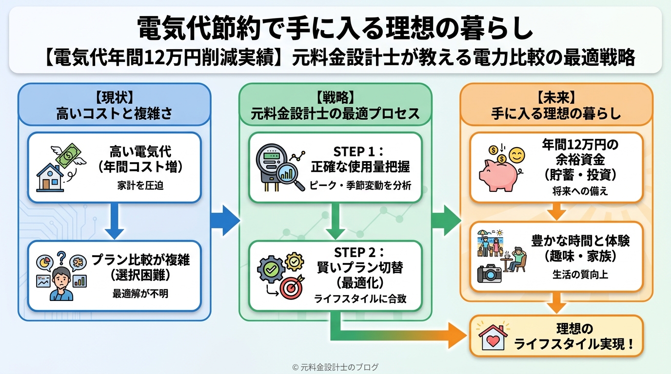 電力比較 電気代節約で手に入る理想の暮らし