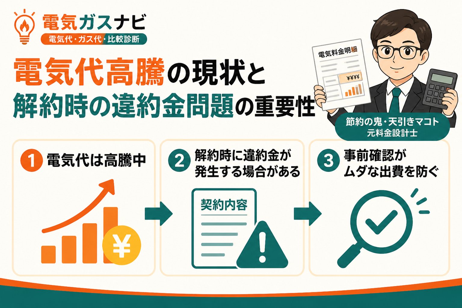 電力比較 電気代高騰の現状と解約時の違約金問題の重要性