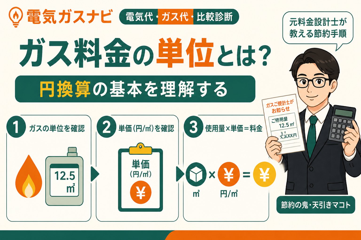 ガス比較 ガス料金の単位とは？円換算の基本を理解する