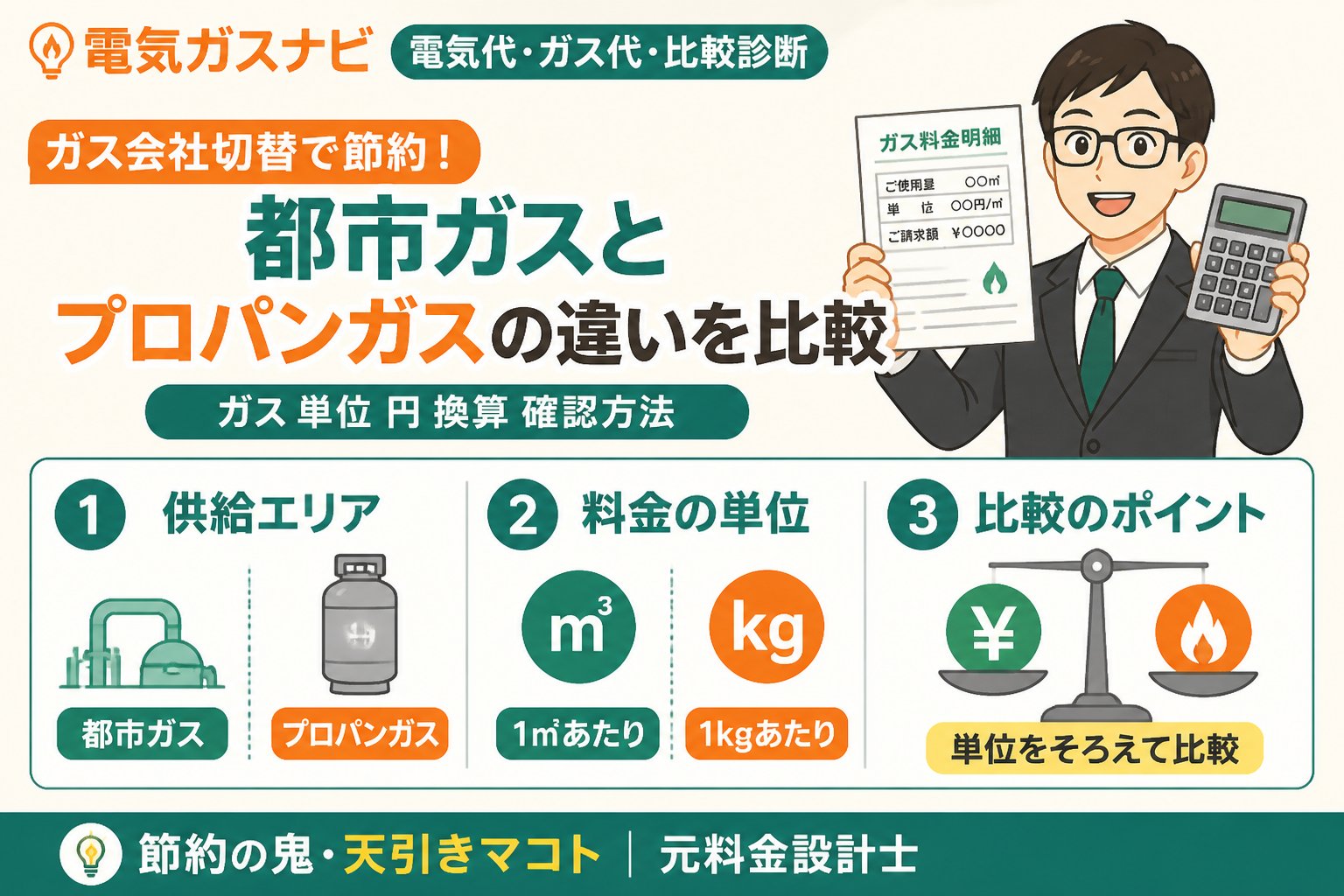 ガス比較 ガス会社切替で節約！都市ガスとプロパンガスの違いを比較