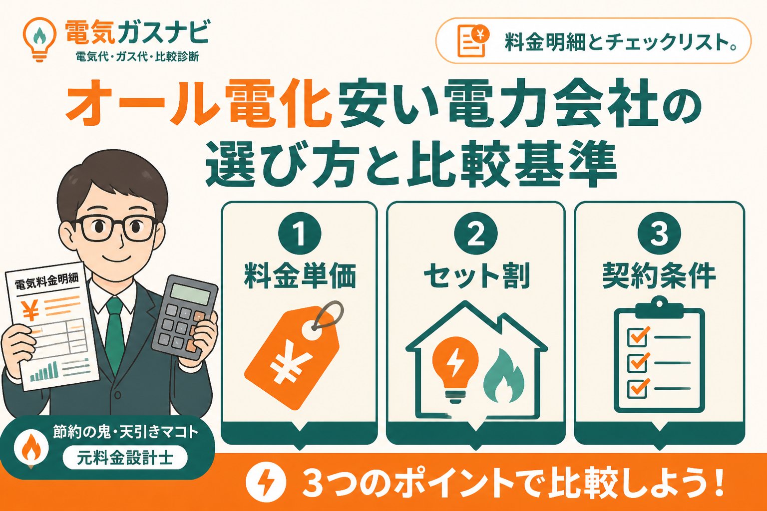 電力比較 オール電化安い電力会社の選び方と比較基準