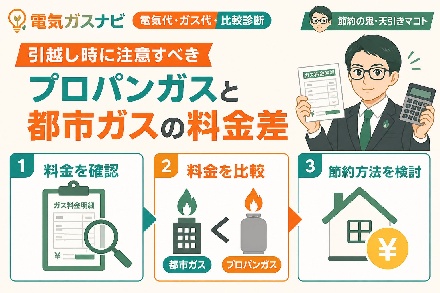 ガス比較 引越し時に注意すべきプロパンガスと都市ガスの料金差