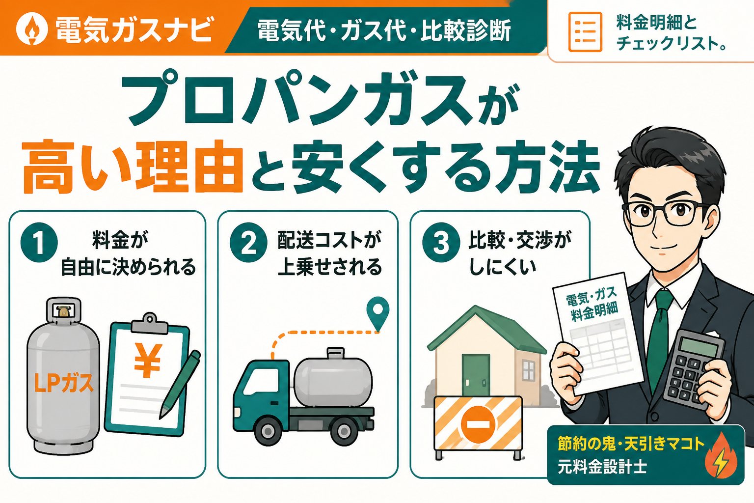ガス比較 プロパンガスが高い理由と安くする方法
