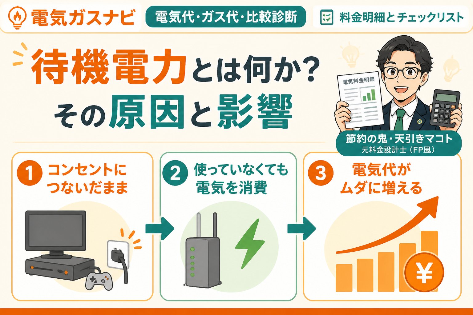 節約 待機電力とは何か？その原因と影響