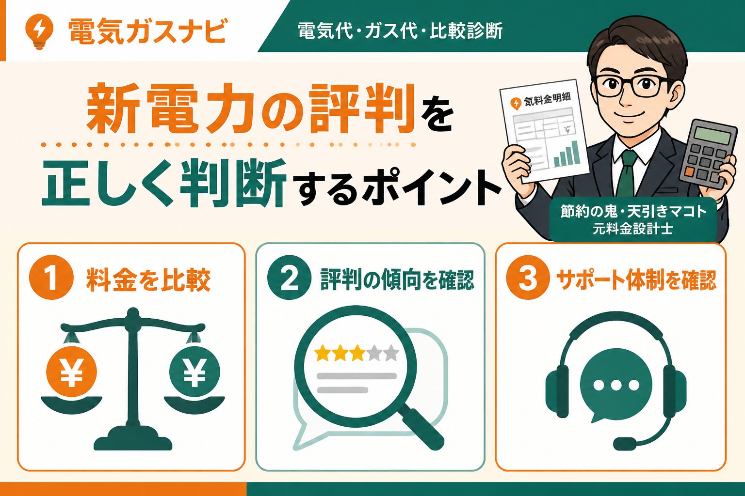 新電力 新電力の評判を正しく判断するポイント