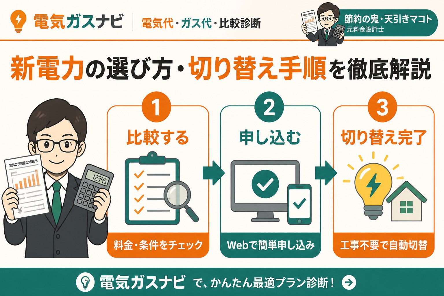 新電力 新電力の選び方・切り替え手順を徹底解説