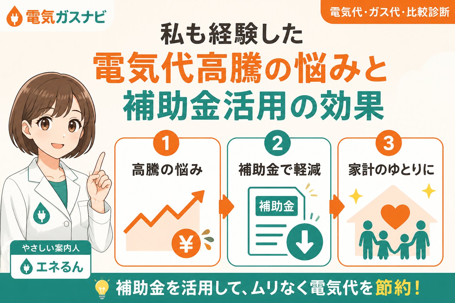 節約 私も経験した電気代高騰の悩みと補助金活用の効果