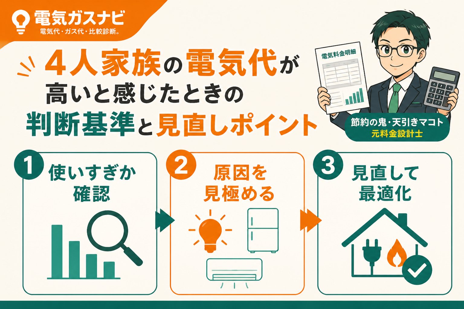 電力比較 4人家族の電気代が高いと感じたときの判断基準と見直しポイント