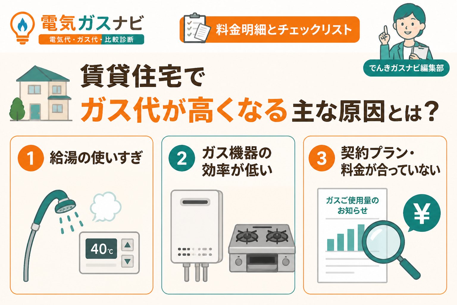 ガス比較 賃貸住宅でガス代が高くなる主な原因とは？