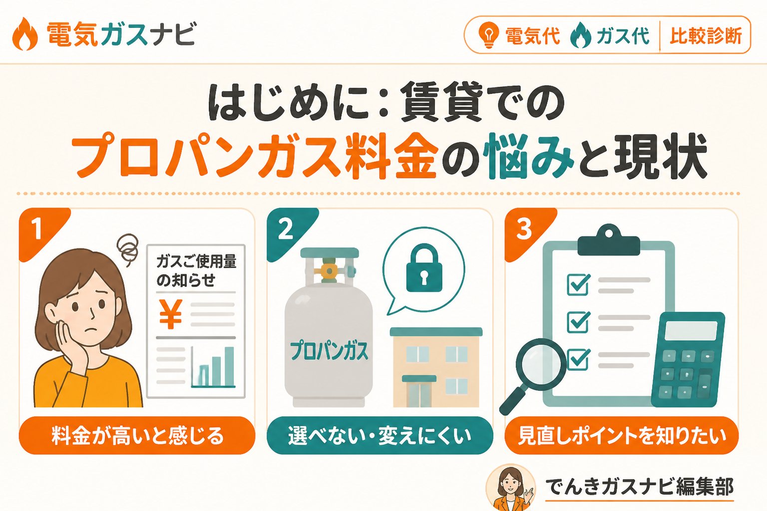 ガス比較 はじめに：賃貸でのプロパンガス料金の悩みと現状