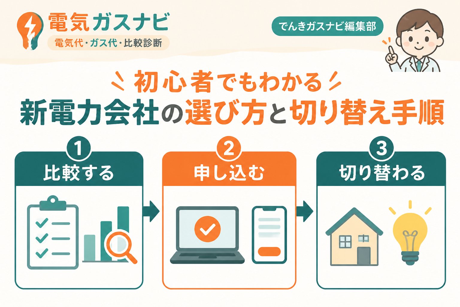 新電力 初心者でもわかる新電力会社の選び方と切り替え手順