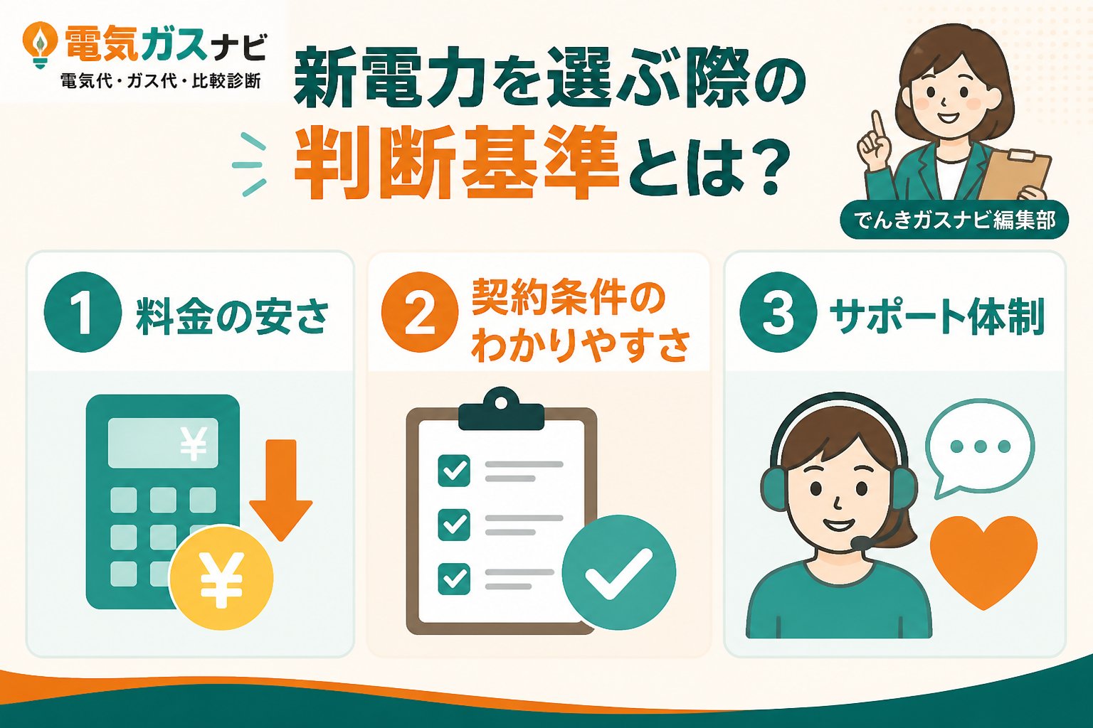 新電力 新電力を選ぶ際の判断基準とは?