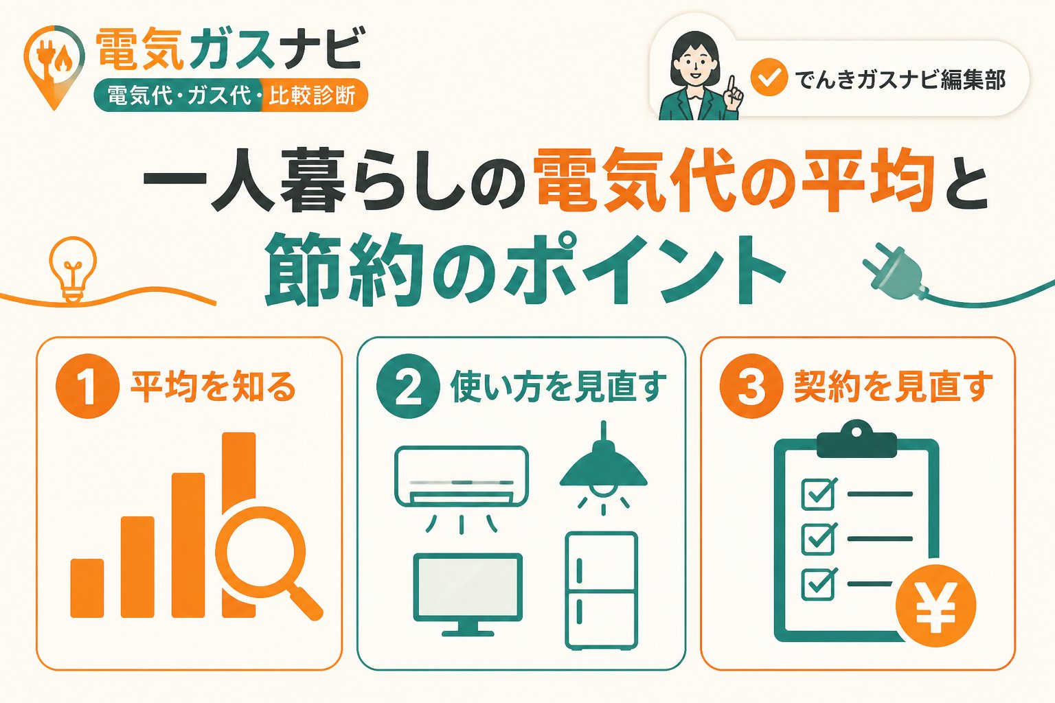 節約 一人暮らしの電気代の平均と節約のポイント
