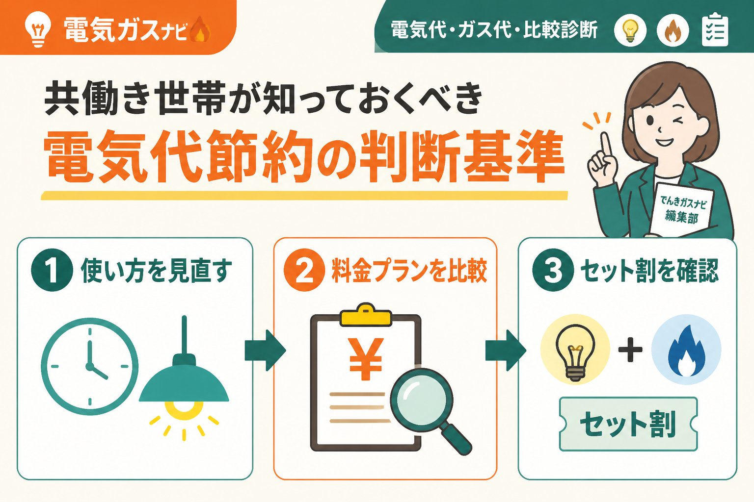 節約 共働き世帯が知っておくべき電気代節約の判断基準
