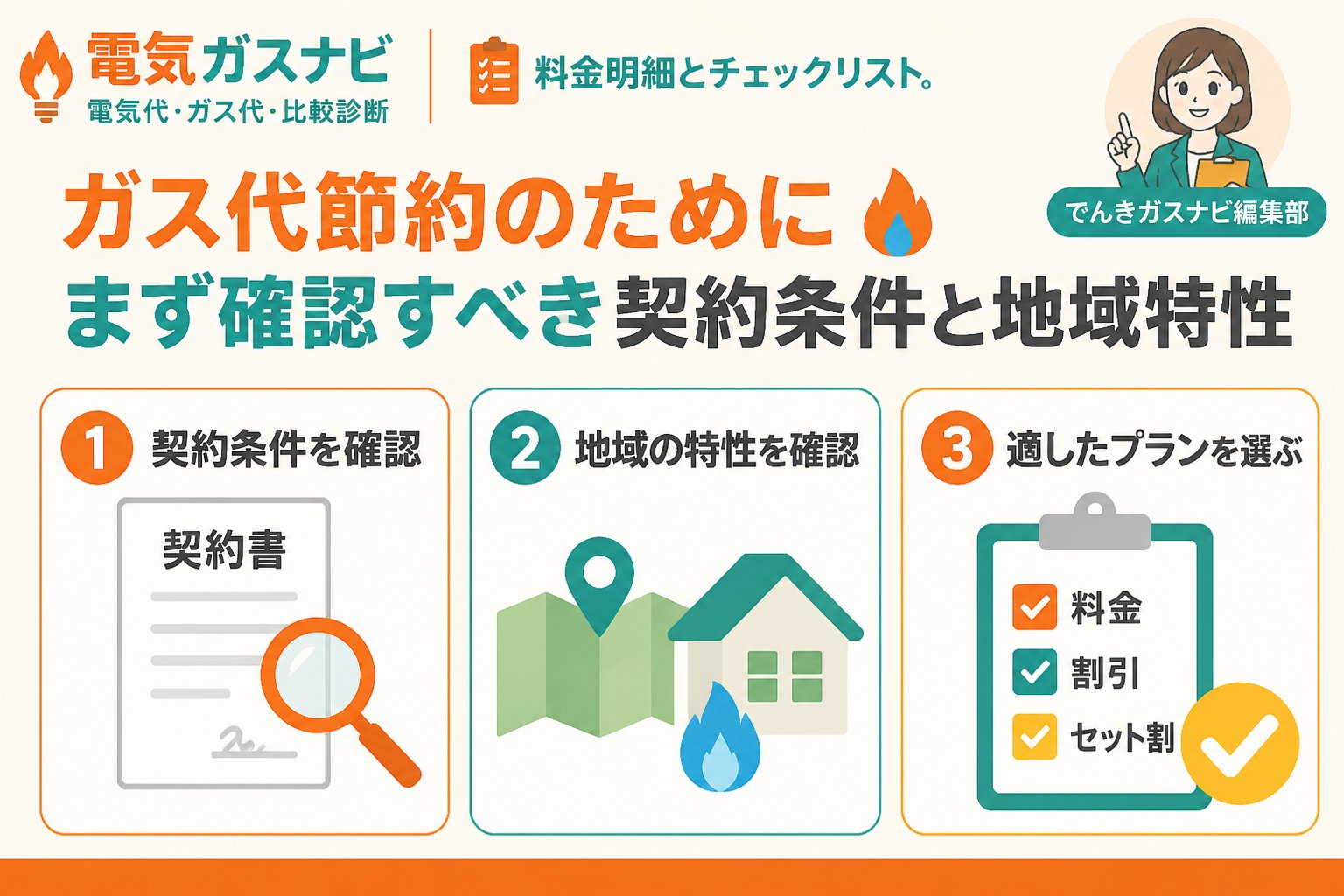 節約 ガス代節約のためにまず確認すべき契約条件と地域特性