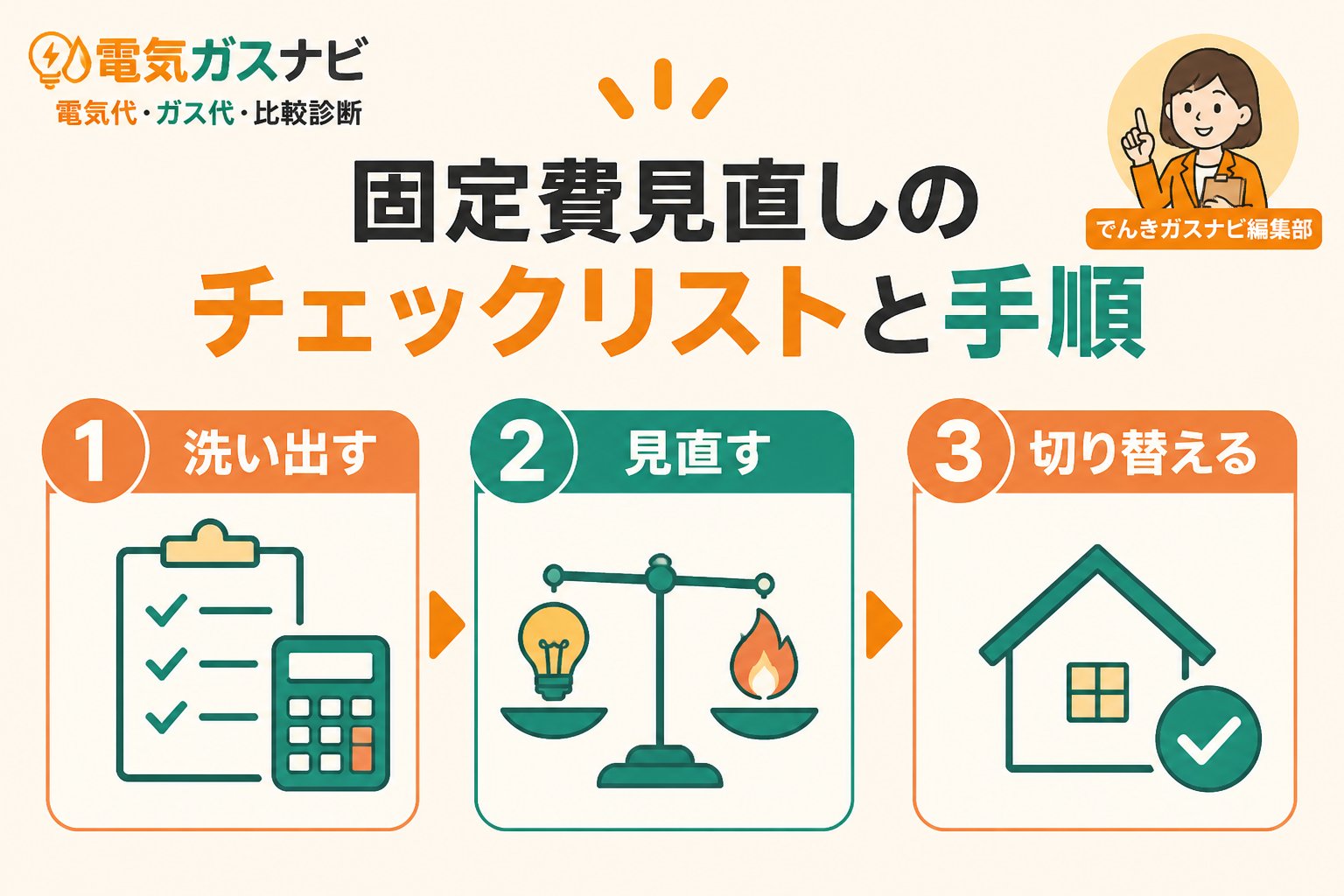 節約 固定費見直しの具体的なチェックリストと手順
