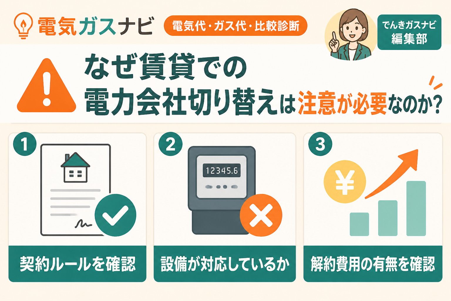 新電力 なぜ賃貸での電力会社切り替えは注意が必要なのか?