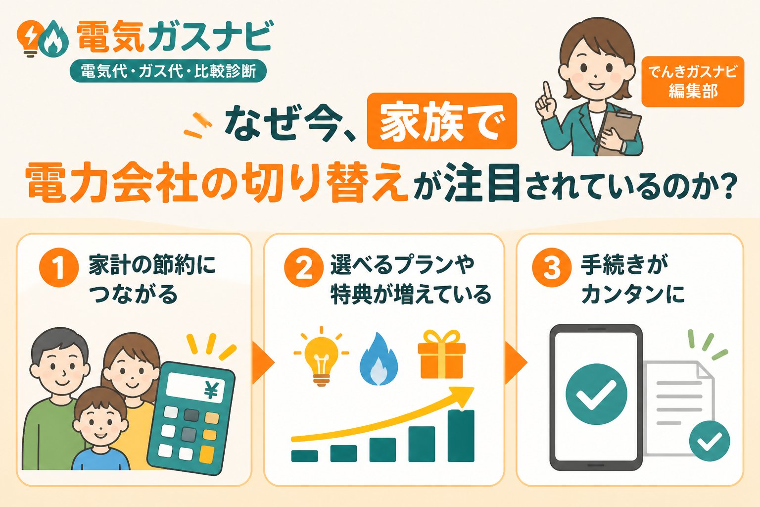 新電力 なぜ今、家族で電力会社の切り替えが注目されているのか?