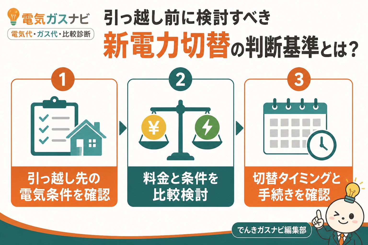 新電力 引っ越し前に検討すべき新電力切替の判断基準とは？