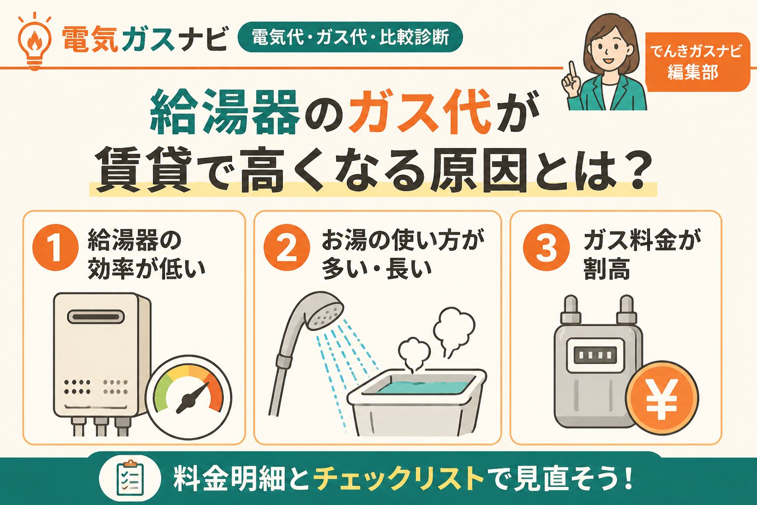 ガス比較 給湯器のガス代が賃貸で高くなる原因とは？
