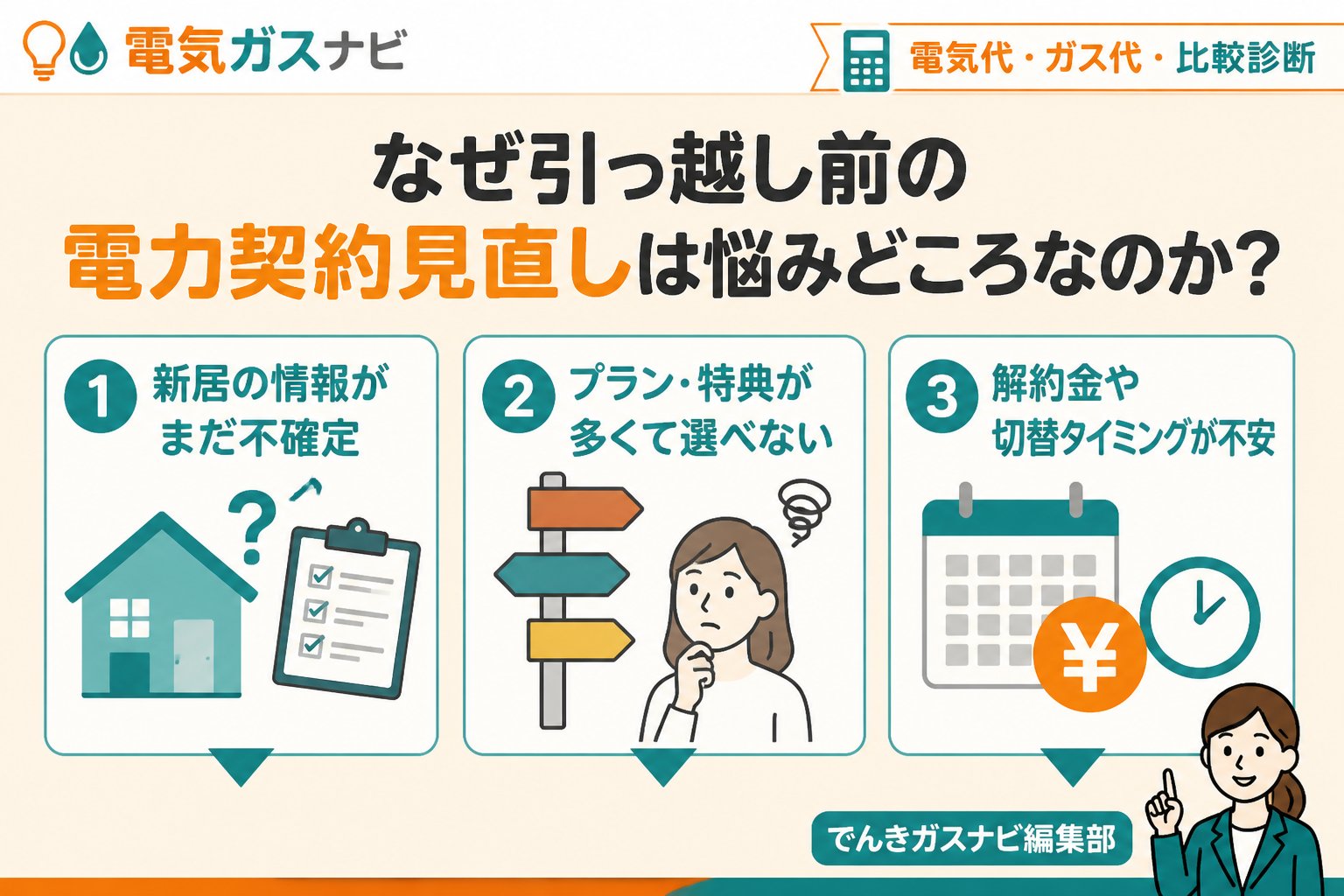 新電力 なぜ引っ越し前の電力契約見直しは悩みどころなのか?