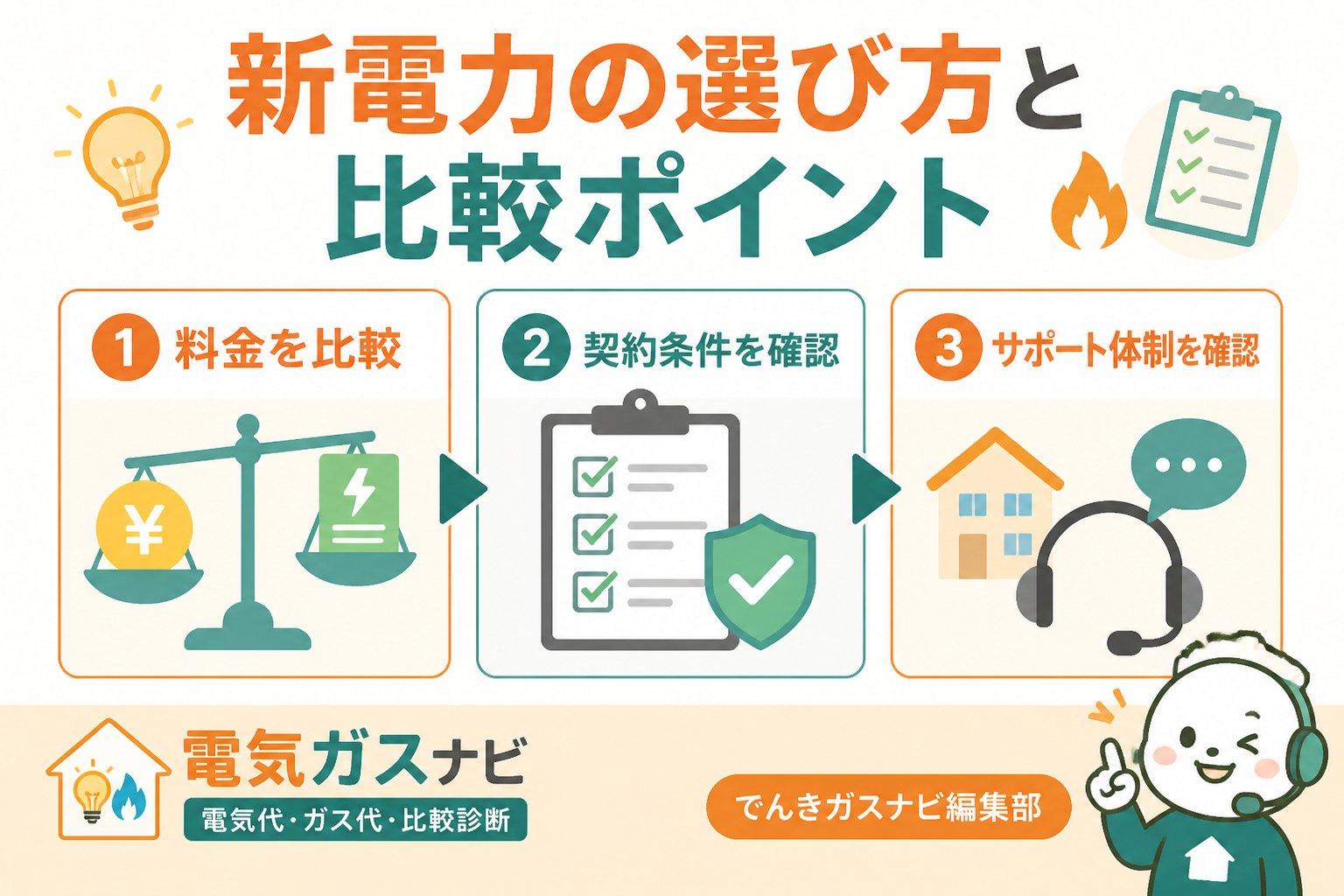 新電力 新電力の選び方と比較ポイント